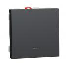 SCHNEIDER ELECTRIC - NU320654N New Unica - Button NO with indication 10A screwless 2modules antracite 