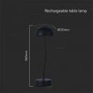 V-TAC - 3W LED Настолна Лампа 3000K Черно Тяло SKU: 23093 (6)
