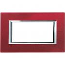 BTICINO - HA4804RC Rectangular cover plate 4 modules - red China