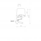 NOWODVORSKI - Аплик 8216 CHILLIN II WHITE WH • E27 / G9 2x10W LED • IP20 (3)