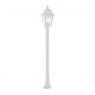 ACA LIGHTING - Градински фенер стоящ бял 105см влагозащитен IP44 PLGP5W