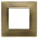 VIMAR - 14642.76 - Plate 2M metal antique brass