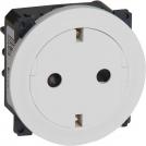 LEGRAND - Плосък контакт механизъм и плочка с автоматични клеми Celiane 67166 бял 