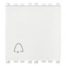 VIMAR - 19008.2.C.B - 1P NO 10A push button bell symb.2M white