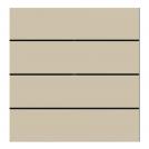 Ekinex - Лицев панел за 4 бутона хоризонтално 60x15 Linea71 Fenix Бежов - EK-T4R-FBL