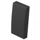 TEM - TM11SB Face plate switch/button 1M, color Black matt, Modul
