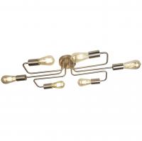 SEARCHLIGHT -  9926-6SS Circuit 6lt Ceiling Flush, Satin Silver 