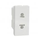 SCHNEIDER ELECTRIC - NU302118 Euroamerican Socket Outlet white with child protection 2P 16A 250V New Unica connection with screws