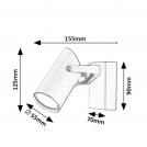 RABALUX - Wall lamp MAXIMILIAN GU10 25W IP20 73043 (5)