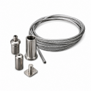 ACA LIGHTING - SW210 HANGING KIT FOR PROFILES WITH 1PC STEEL WIRE 2M & INSTALLATION ACCESSORIES