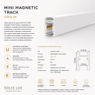 ACA LIGHTING - TMS2MW MINI MAGNETIC SURFACE/PENDANT TRACK 24V DC 2M WHITE