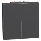 BTICINO - 1-way switch 2M color Graphite Light Now YD4001M2A