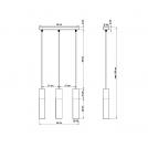 SOLLUX - pendant lamp PABLO 3 black SL.0634 (1)