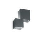 IDEAL LUX - RUBIK AP2  Antracite 187341 max 14W LED | 1150lm, 4000K