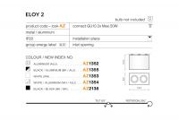 AZZARDO - ELOY 2 GM4204-WH / AZ1353 (1)