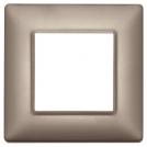VIMAR - 14642.74 - Plate 2M metal pearl nickel