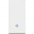 BTICINO - RW4004L Кръстат ключ с LED индикация 1 модул 10А Classia бял