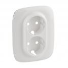 LEGRAND - 7 549 55 Cover plate Valena Allure - 2x2P+E socket - German standard - white