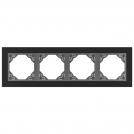 EFAPEL - FOUR GANG FRAME GRANITE/GREY 90940 TGS LOGUS 90 Petra