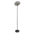 ULTRALUX - LED floor lamp CCT+RGB with remote control, dimmable, black, 40W+8W, IP20 LL48RCB