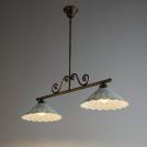 INCANTI - pendant luminaire LEA 02-805+CT31 2pcs shades STRUCTURA SU 2X42W E27 AB (TELESCOPIC)