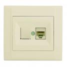 MAKEL - Double Data Socket (1 x Cat5) MAKEL Defne beige 42010035 