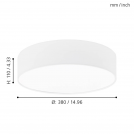 EGLO - ceiling luminaire 32891 REVILLA 1 E27, 40W E27, 40W (1)