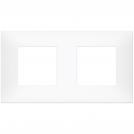 VIMAR - 09664.11 cover plate - 2+2 horizontal/vertical installation modules matt white color NEVE UP