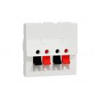 SCHNEIDER ELECTRIC - NU348618 Two modules audio connector white