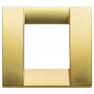VIMAR - 17092.33 - Classica plate 1-2M metal matt gold