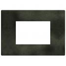 BTICINO - cover plate 3 modules Dark Green Light Now YA4803DG