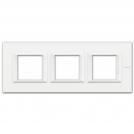 BTICINO - HA4802M3HHD rectangular cover plate 3х2modules - Monochrome white - metal