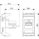 VIMAR - 16368 - USB конектор сив IDEA (1)