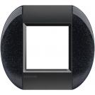 BTICINO - LNB4802AR Round cover plate 2 modules - anthracite 