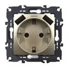 ACA LIGHTING - Контакт Шуко 16A с USB PRIME Шампанско мат 1000116304