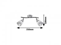 RABALUX - spot luminaire MARTHA 5015  E14, 2X40W (2)