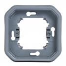 LEGRAND - Frame for flush mounting with brackets color Gray IP55 Plexo New 69682L (1)