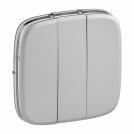 LEGRAND - 7 550 37 Cover plate Valena Allure - 3-gang switch/push-button - aluminium