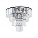 NOWODVORSKI - Плафон 7630 CRISTAL BLACK L • Ф71см • 12 х 60W  E14 • IP20