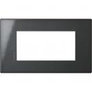 BTICINO - HW4804HS Cover plate Axolute Air 4 modules - anthracite - material: meta
