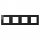 TEM - OL28NB Frame 2+2+2+2M, color Black gloss, Modul