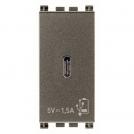 VIMAR - 19292.C.M - C-USB supply unit 5V 1,5A 1M Metal