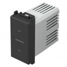 TEM - EM82SB Button with programmable relay 16A 1M, color Black mattt, Modul