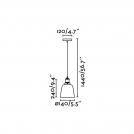 FARO - Пендел LIZ-2 65080-3L  E27 3X 15W LED (1)