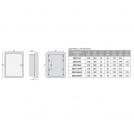 ACA LIGHTING - FLUSH MOUNTING 24 MODULES 2 ROWS TRANSPARENT 282U24A (1)