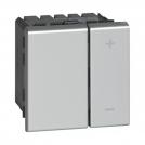 LEGRAND - 79207 Universal dimmer Mosaic - without neutral - alum. - 2 modules
