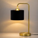 TNL - METAL & VELVET FABRIC TABLE LAMP TNL1008BL (1)