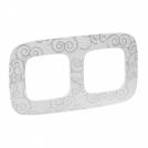 LEGRAND - 7 543 42 Plate Valena Allure - 2 gang - narcis chrome