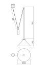 REDO GROUP - Пендел KALIMBA 01-1546 SU E27 BLACK (1)