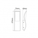 ACA LIGHTING - Градински аплик CARVO IP65 LG9305G (2)